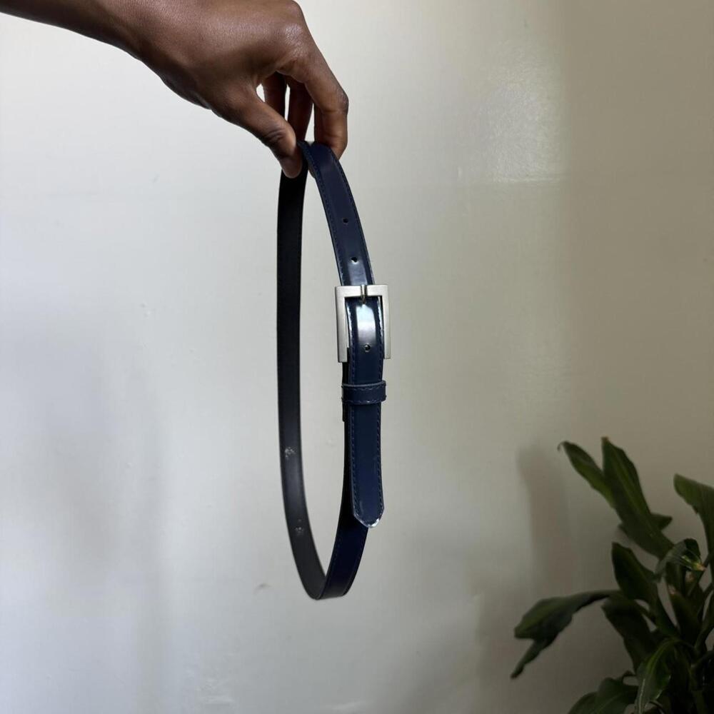 Vintage minimalist Navy mini belt size 12 - Picture 3 of 4
